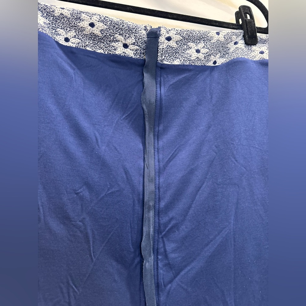 Anthropologie Maeve Blue Floral Zip-Front Midi Skirt Size XL - Picture 11 of 15